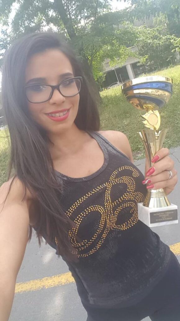 champion hot chic Eva Marcu aka Mira Cuckhold got a trophy for being the best slut in town who does and loves gangbangs 